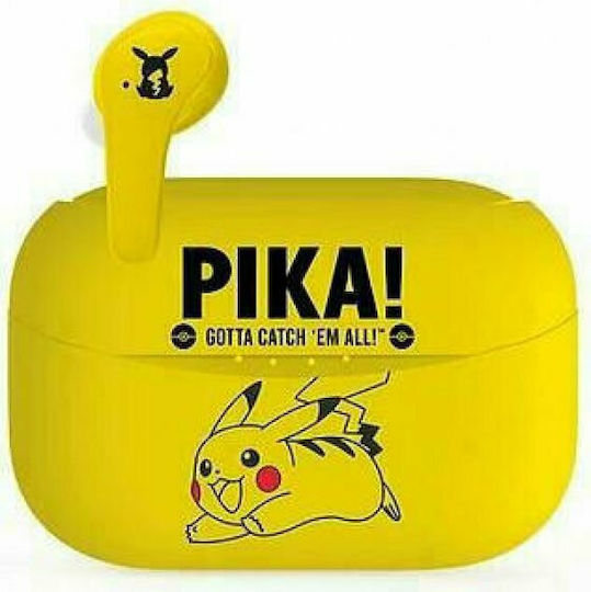 OTL Pokémon Pikachu In-ear Bluetooth Handsfree Earphones with Charging Case Yellow