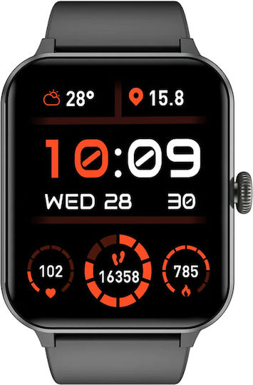 BlackView R50 45mm Smartwatch with Heart Rate Monitor (Black) view 2