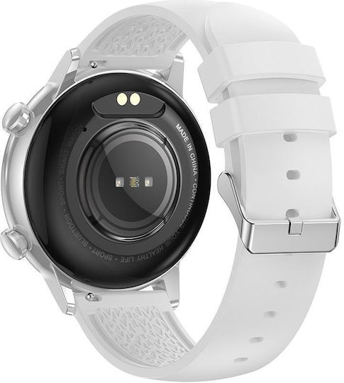 Manta Alexa Mini 39mm Smartwatch with Heart Rate Monitor (White) view 6