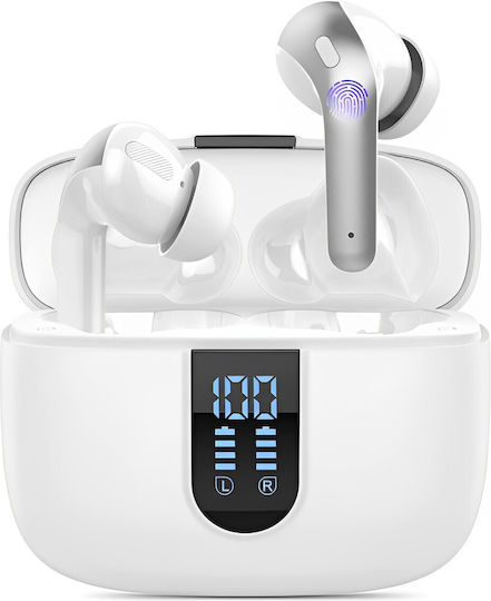 In-ear Bluetooth Handsfree Earphones with Sweat Resistance and Charging Case White view 4