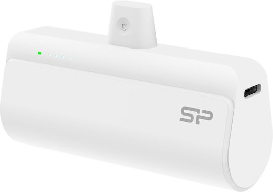 Silicon Power QD50 Power Bank 5000mAh 20W Power Delivery White view 5