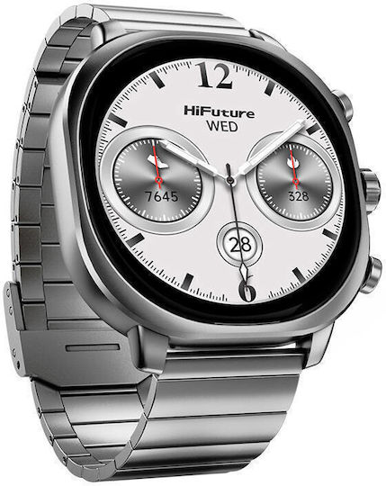 HiFuture AIX Waterproof Smartwatch with Heart Rate Monitor (Silver) view 3