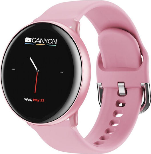 Canyon Marzipan Aluminium 41mm Smartwatch with Heart Rate Monitor (Pink)