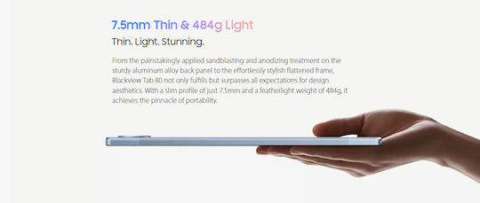 BlackView TAB 80 4G 10.1" Tablet (8GB/128GB) Gray view 6