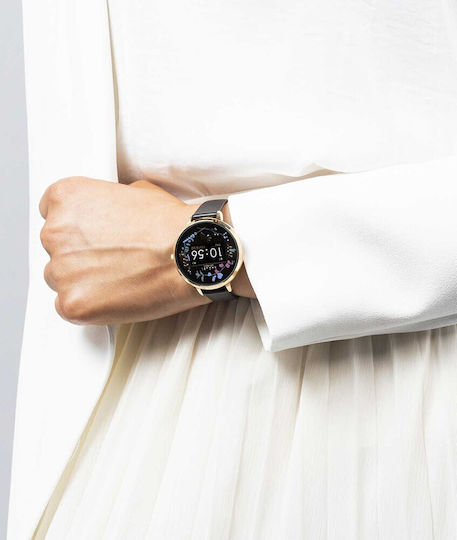 Radley London Aluminium 38mm Smartwatch (Dog Gold and Black Leather) view 6