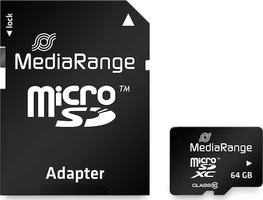 MediaRange microSDXC 64GB Class 10 A1 High Speed 60MB/s with Adapter view 3