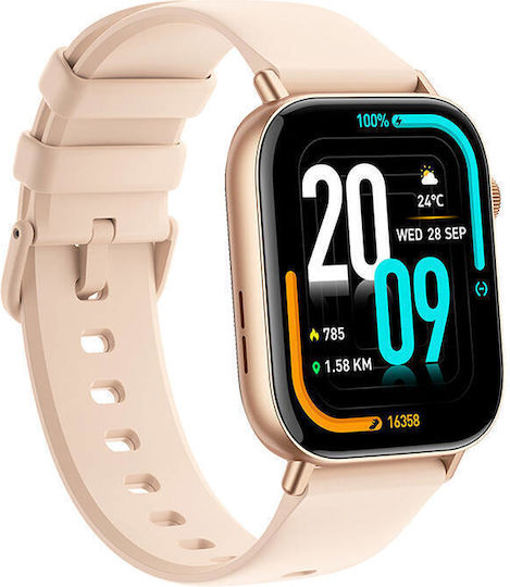 Colmi C8 Max Smartwatch with Heart Rate Monitor (Gold) view 3