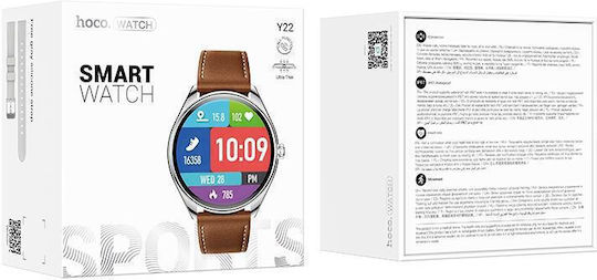 Hoco Y22 Call Version Smartwatch (Silver) view 3