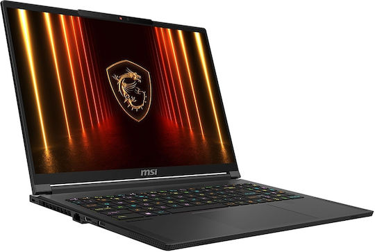 MSI Stealth A16 AI+ A3XWHG-028GR A3XWHG 16" OLED QHD+ 240Hz (Ryzen AI 300 Series-9 HX 370/32GB/2TB SSD/GeForce RTX 5070 Ti/W11 Pro) Core Black (US Keyboard) view 2