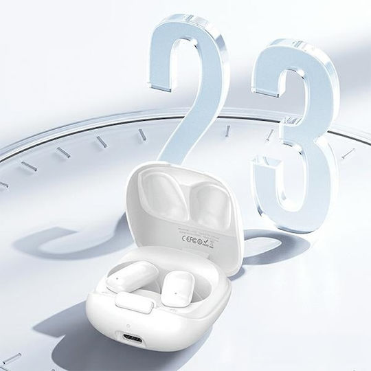 Usams ID25 Earbud Bluetooth Handsfree Earphones with Charging Case White vista 4