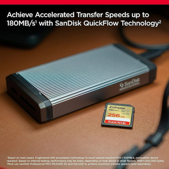 Sandisk Extreme SDXC 256GB Class 10 U3 V30 UHS-I view 6