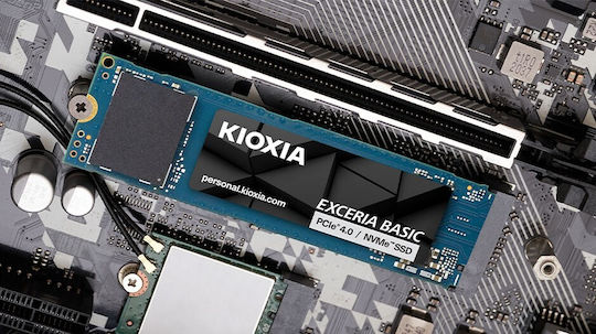 Kioxia Exceria Basic SSD 1TB M.2 Type with PCI Express 4.0 Connection PS5 Compatible LSF10Z001TG8 view 2