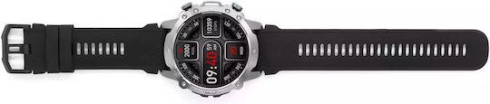 Kiano Watch Sport 49mm with Heart Rate Monitor (Silver) view 5