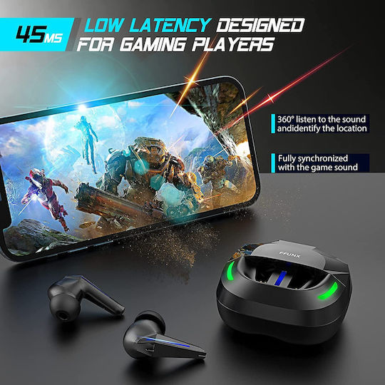 ProSound In-ear Bluetooth Handsfree Earphones with Sweat Resistance and Charging Case Black vue 2