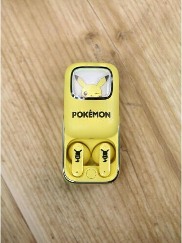 OTL Pokemon Pikachu Slide In-ear Bluetooth Handsfree Earphones with Charging Case Yellow vue 8
