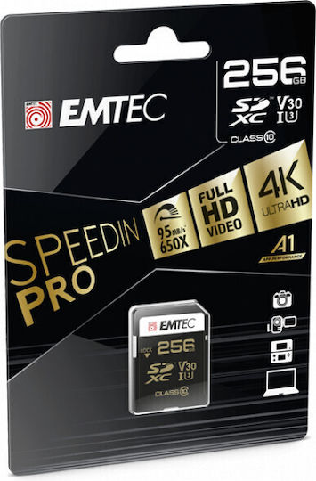 Emtec Speedin Pro SDXC Class 10 U3 V30 A2 UHS-I view 2