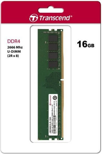 Transcend JetRam DDR4 with Module 1x16GB and Speed 2666 for Desktop JM2666HLB-16G view 3
