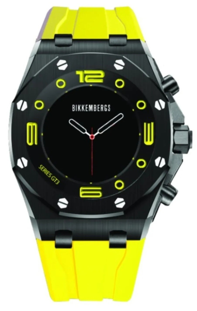 Bikkembergs Smartwatch BK-GT301 Black Case Yellow Rubber Strap view 1