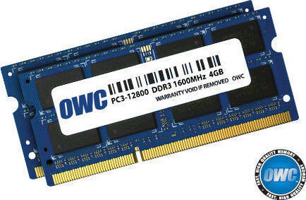 OWC DDR3L 8GB Memory RAM with 2x4GB Modules and Speed 1600 for Laptop OWC1600DDR3S08S