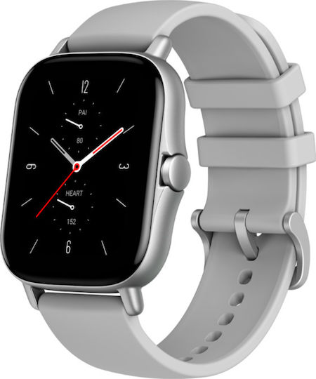 Amazfit GTS 2 Aluminium 43mm Waterproof Smartwatch with Heart Rate Monitor (Urban Grey) vue 2