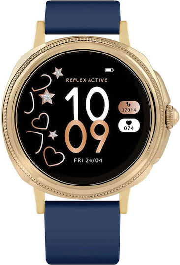 Reflex Active Series 25 Smartwatch with Heart Rate Monitor (Navy Gold) view 2