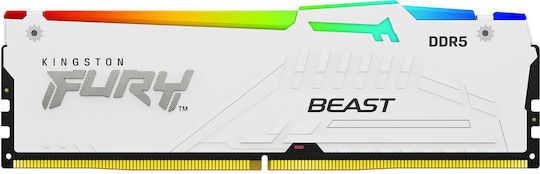 Kingston Fury Beast RGB DDR5 64GB RAM with 2x32GB Modules and Speed 6400 for Desktop KF564C32BWEAK2-64 view 2