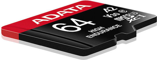 Adata High Endurance microSDXC 64GB U3 V30 A2 UHS-I 100MB/s with Adapter view 5