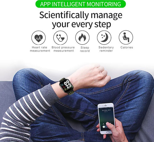 Bakeey F8 Smartwatch with Heart Rate Monitor (White) vista 5