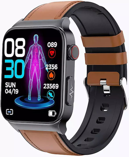 Watchmark Cardio One Smartwatch with Heart Rate Monitor (Brown) view 8