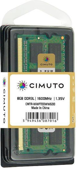 Cimuto 8GB DDR3 RAM with 1600 Speed for Laptop (DHZJSVMBM)