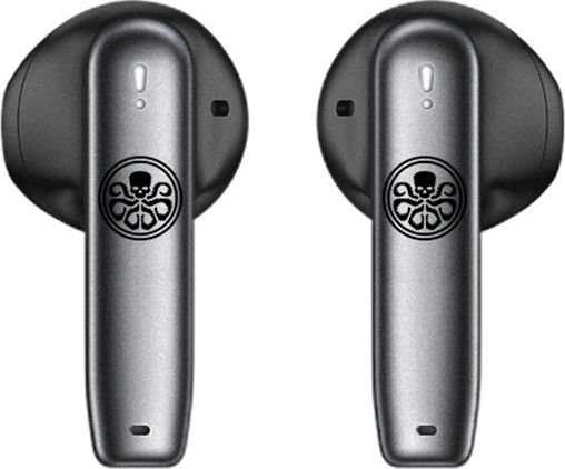 Recci Angle-Wing Necklace In-ear Bluetooth Handsfree Earphones with Charging Case Silver view 3