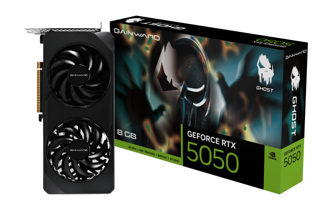 Gainward GeForce RTX 5050 8GB GDDR6 Ghost Graphics Card view 1