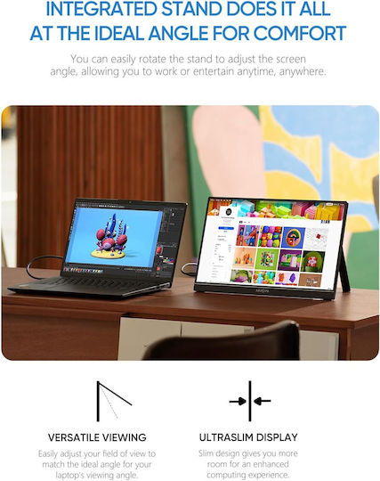 Arzopa Z1FC IPS Gaming Monitor / Portable Monitor 16.1" FHD 1920x1080 144Hz view 8