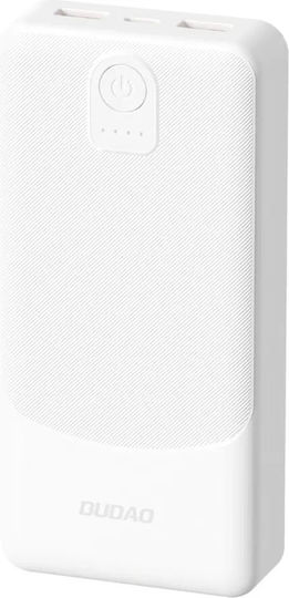 Dudao K10 Power Bank 10000mAh 12W with 2 USB-A Ports White