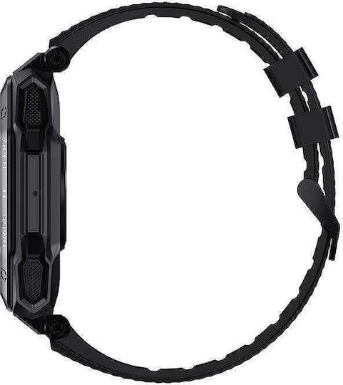 Nubi K55 46mm Smartwatch with Heart Rate Monitor (Black) view 5