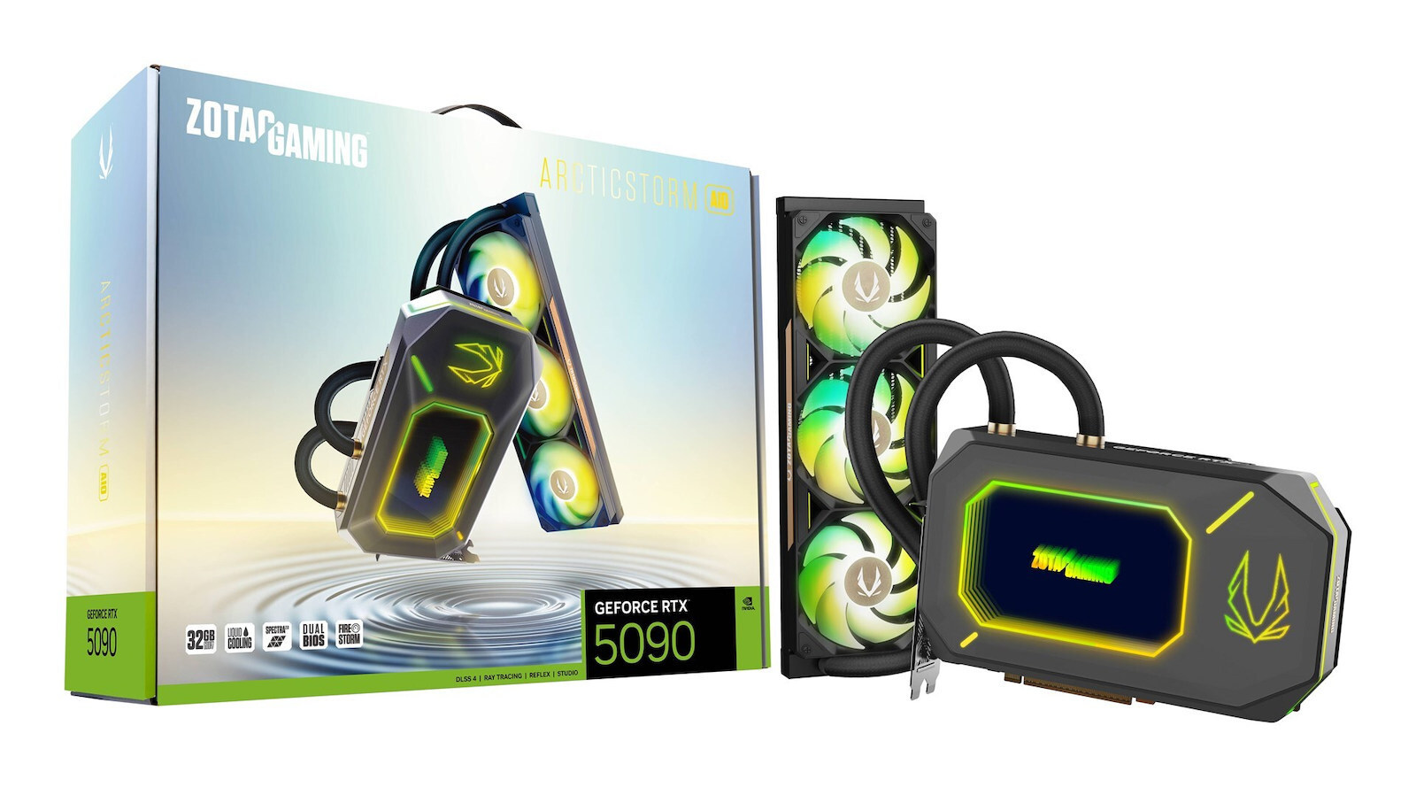 Zotac GeForce RTX 5090 32GB GDDR7 Arcticstorm AIO Graphics Card ZT-B50900K-30P view 2