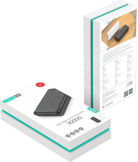 Xipin PX305 Power Bank 30000mAh with 2 USB-A Ports White view 3