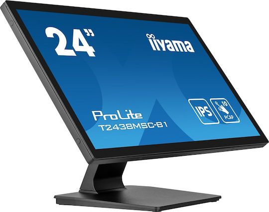 Iiyama Prolite T2438MSC-B1 IPS Touch Monitor 23.8" FHD 1920x1080 with Response Time 5ms GTG