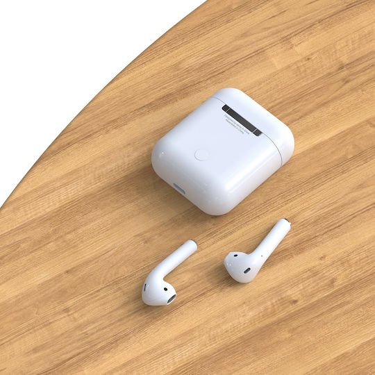 Devia EM043 Earbud Bluetooth Handsfree Earphones with Charging Case White view 6