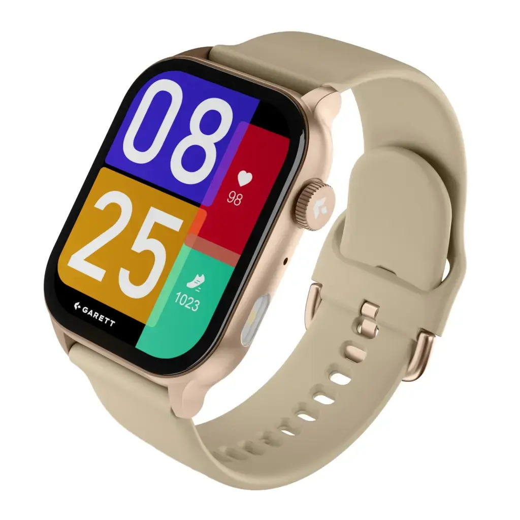 Garett Activity 3 46mm Smartwatch with Heart Rate Monitor (Gold) view 5