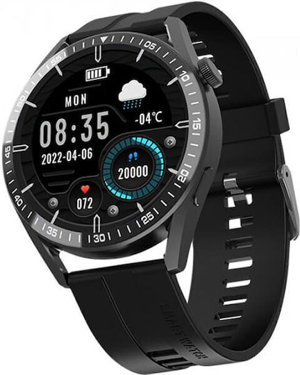 Tracer SM6 Opal Smartwatch with Heart Rate Monitor (Black)
