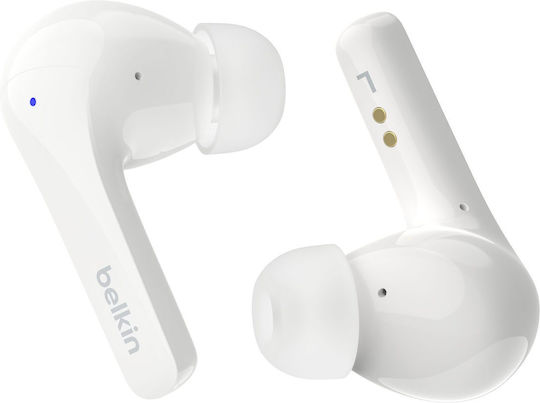 Belkin SoundForm Motion In-ear Bluetooth Handsfree Earphones with Sweat Resistance and Charging Case White view 1
