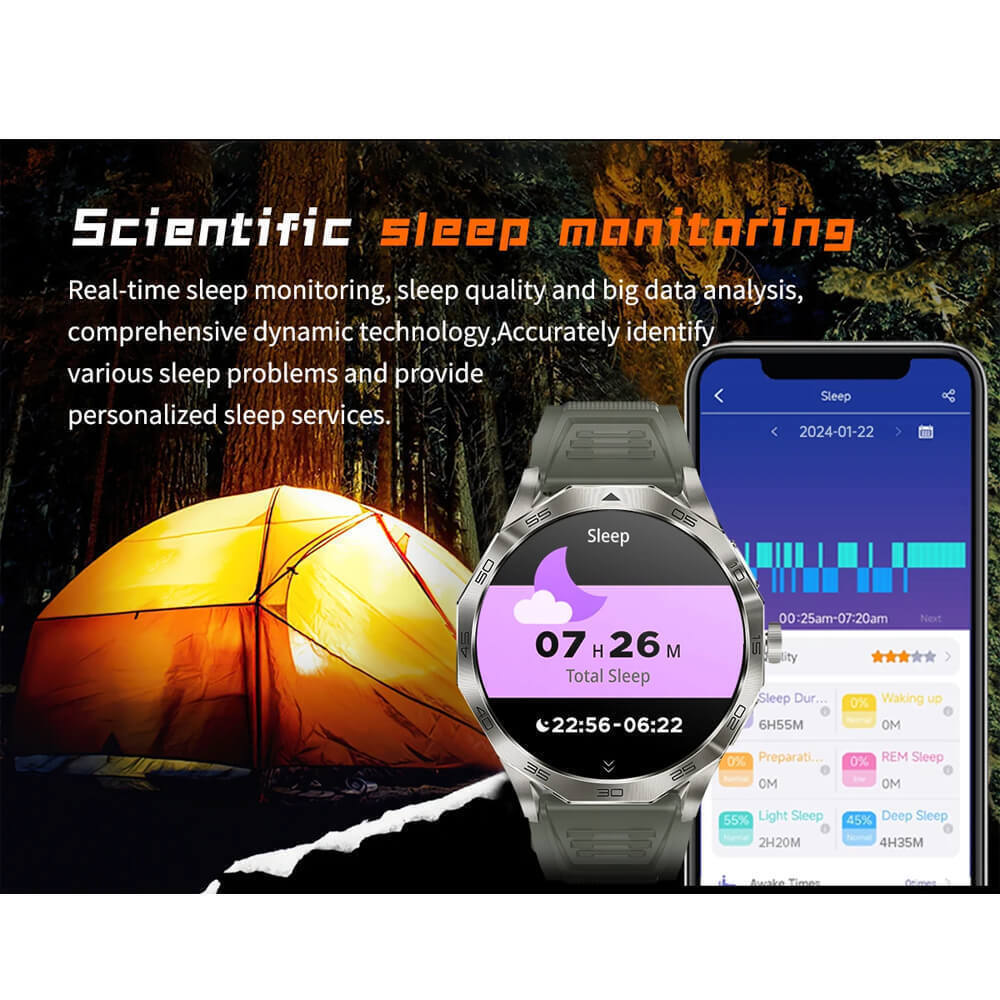 Microwear DA23 Smartwatch with Heart Rate Monitor (Silver Steel) vue 7