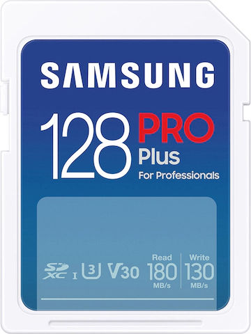 Samsung PRO Plus SDXC 128GB U3 V30 UHS-I 180MB/s with USB Reader vue 2