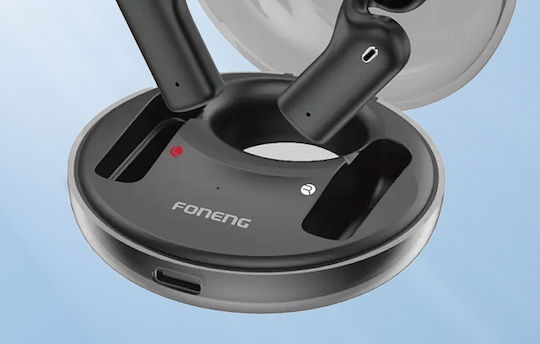 Foneng BL132 Open Ear Bluetooth Handsfree Earphones with Charging Case Black view 5