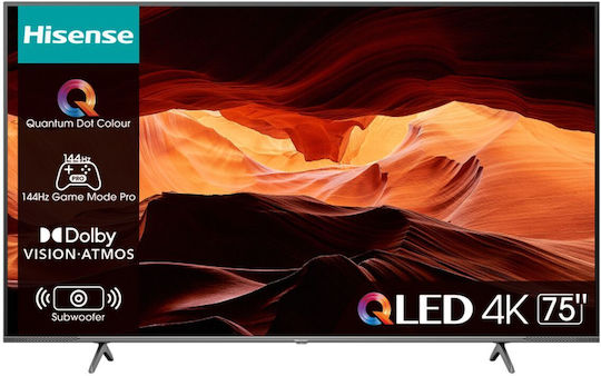 Hisense Smart Television 65" 4K UHD QLED 65E7KQ HDR (2023)