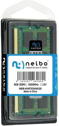 Nelbo DDR3 with Module 1x8GB and Speed 1600 for Laptop DRZR73MBM