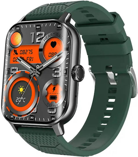 Microwear F12 Smartwatch with Heart Rate Monitor (Green)