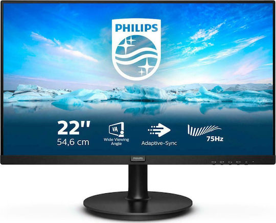 Philips V Line 222V8LA VA Monitor 21.5" FHD 1920x1080 with Response Time 4ms GTG view 6