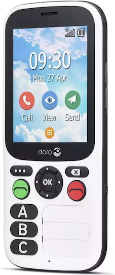 Doro 780X IUP Dual SIM (512MB/4GB) Mobile with Large Buttons Black-White view 5
